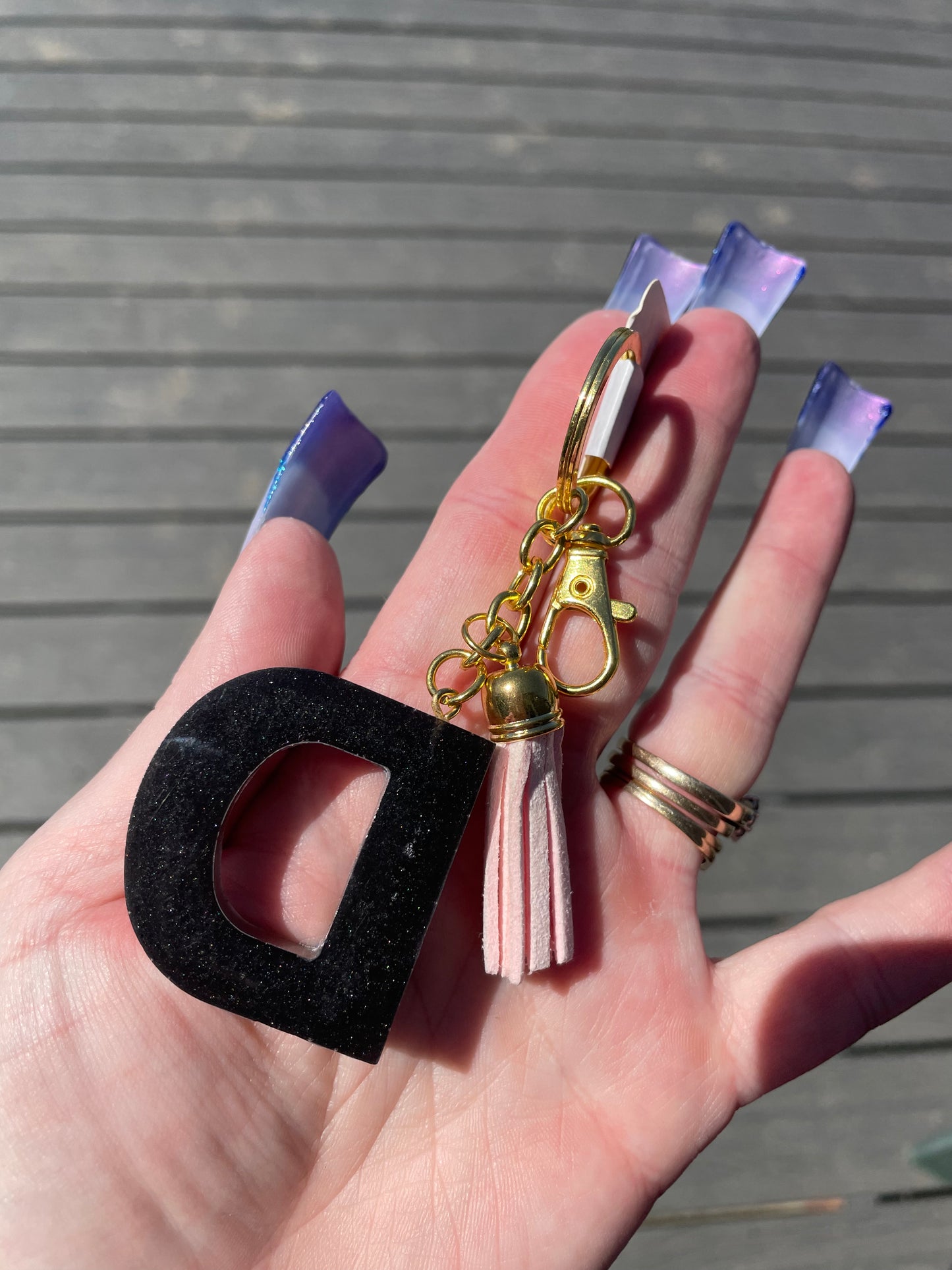 Letter keychain