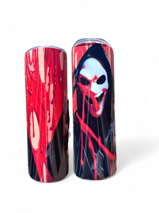 Tumbler, Sublimation, bloody, scary, halloween, ghost