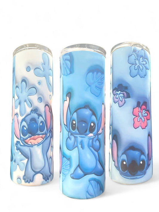 Tumbler, Sublimation, animal, cartoon character, 3, puffy