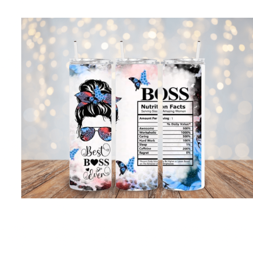 Downloadable high quality png, tumbler wrap, boss life